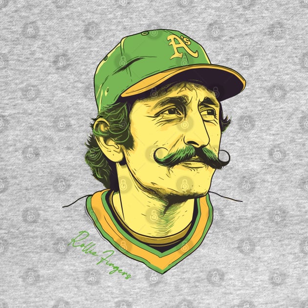 Rollie Fingers Fan Illustration by DankFutura